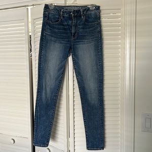 High rise skinny jeans